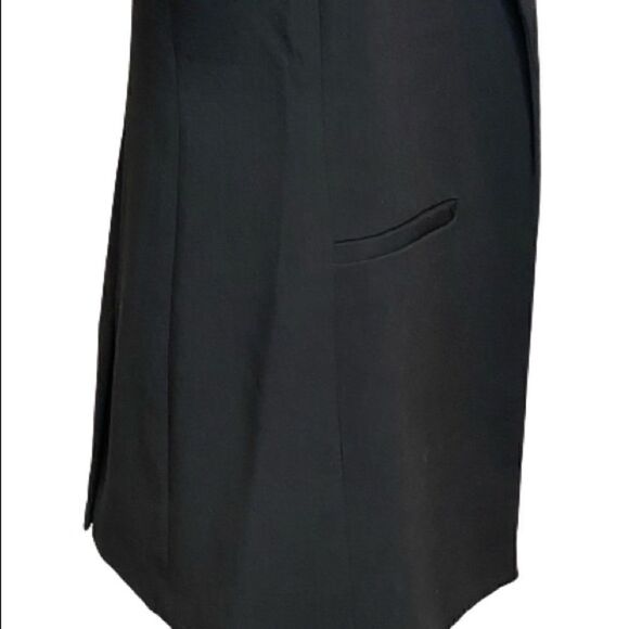 Katherine Barclay Montreal black open front sleeveless long line blazer XS - Picture 6 of 16